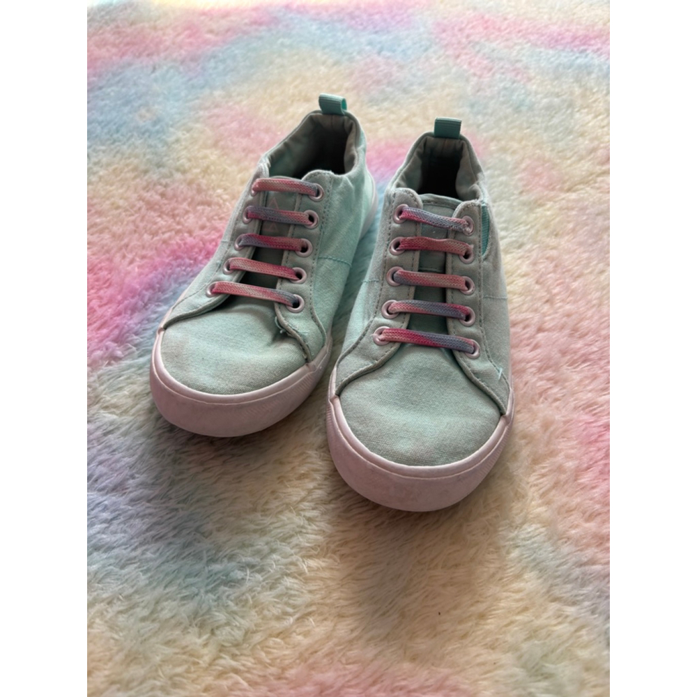 Girls RIPZONE Light Blue Rainbow Lace Toddler Sneakers Size 11.5